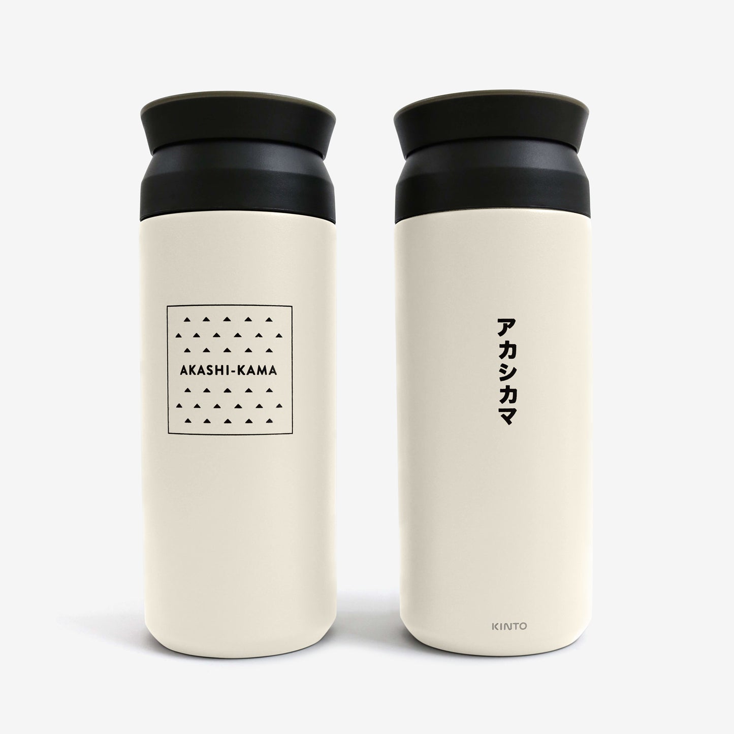White Akashi Kama Kinto Japanese Tumbler