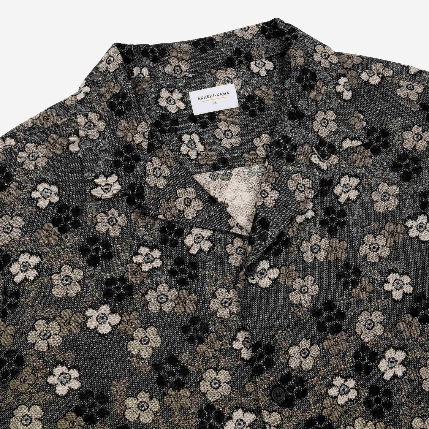 Floral Camp Collar | AKASHI KAMA Mens Streetwear Fashion