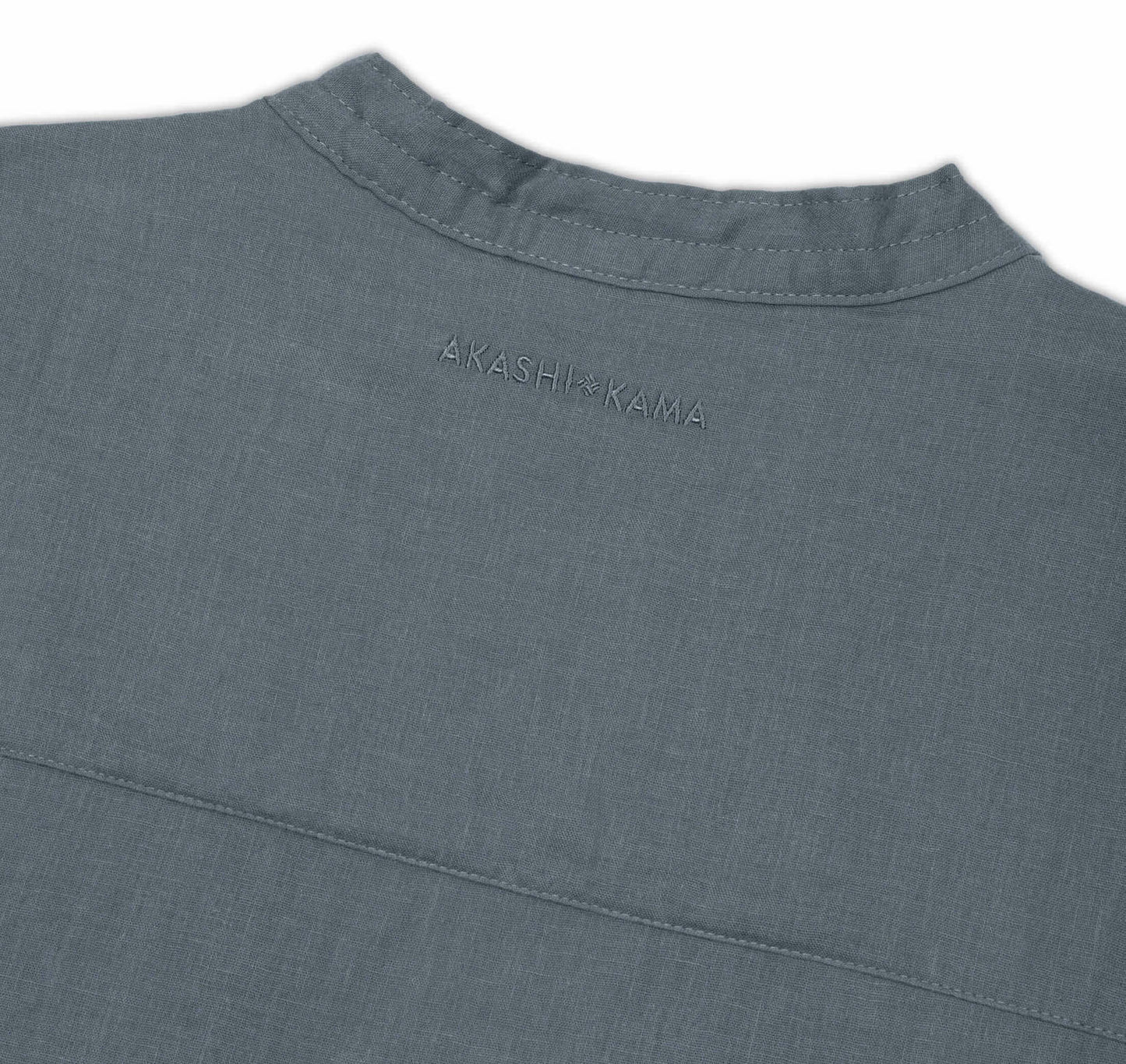 Kimono Shirt Style Modern Japanese Haori in Fog | AKASHI-KAMA Streetwear