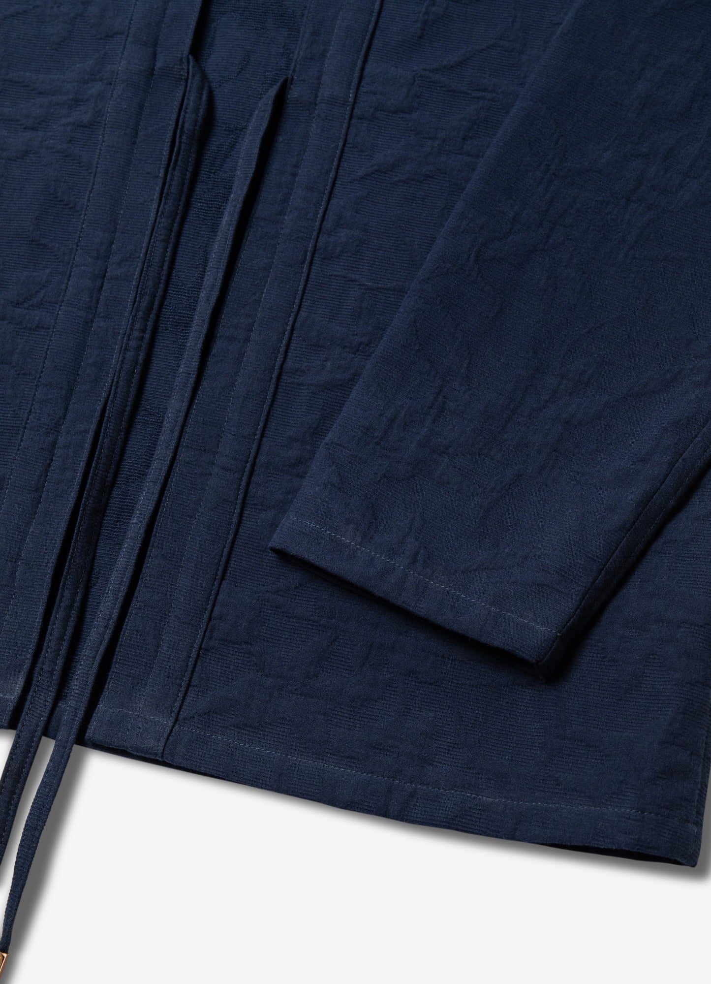 Japanese Hyōgo Weave AKASHI-KAMA Indigo Noragi Jacket | Kimono Shirt Streetwear Style