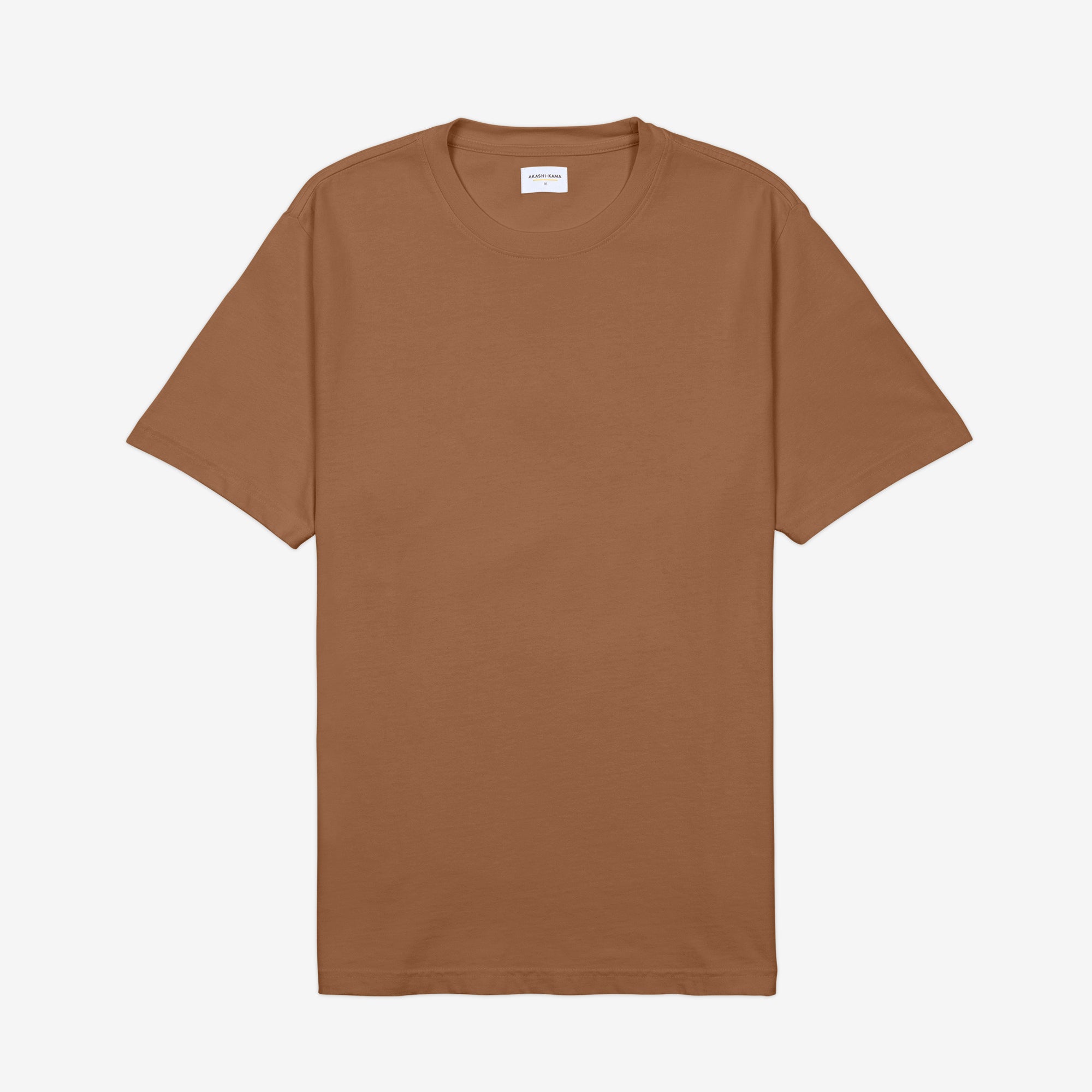 AKASHI-KAMA Uniform Tee in Kona Coffee | Streetwear Garment Dye Tonal Shirt Made in USA