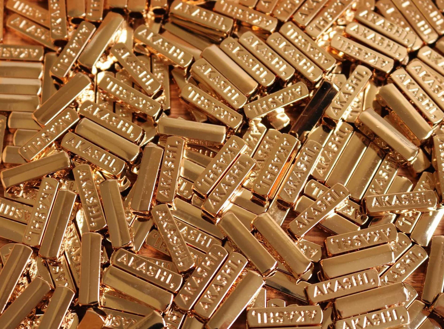 Gold Stamped Aglet Ends