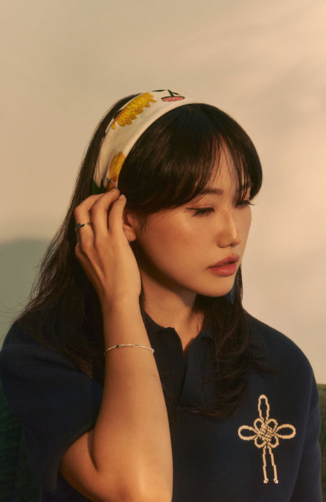 Maedeup korean silk bandana AKASHI-KAMA x LOUPN collection