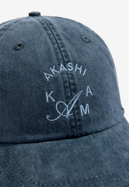 Crest Japanese Logo Denim Hat AKASHI-KAMA