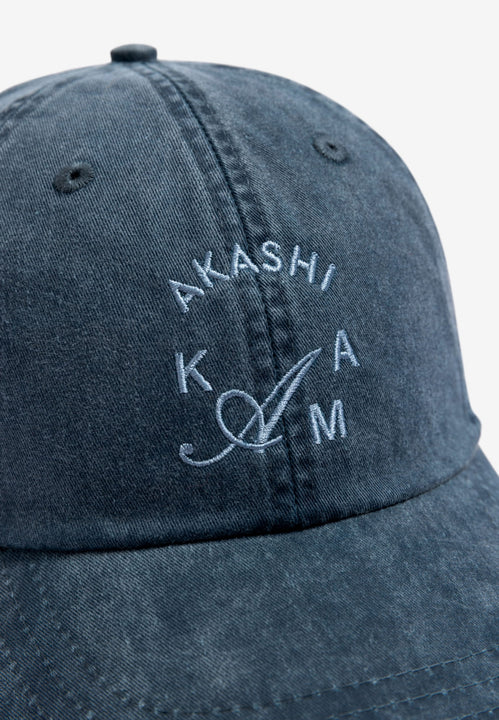 Crest Japanese Logo Denim Hat AKASHI-KAMA