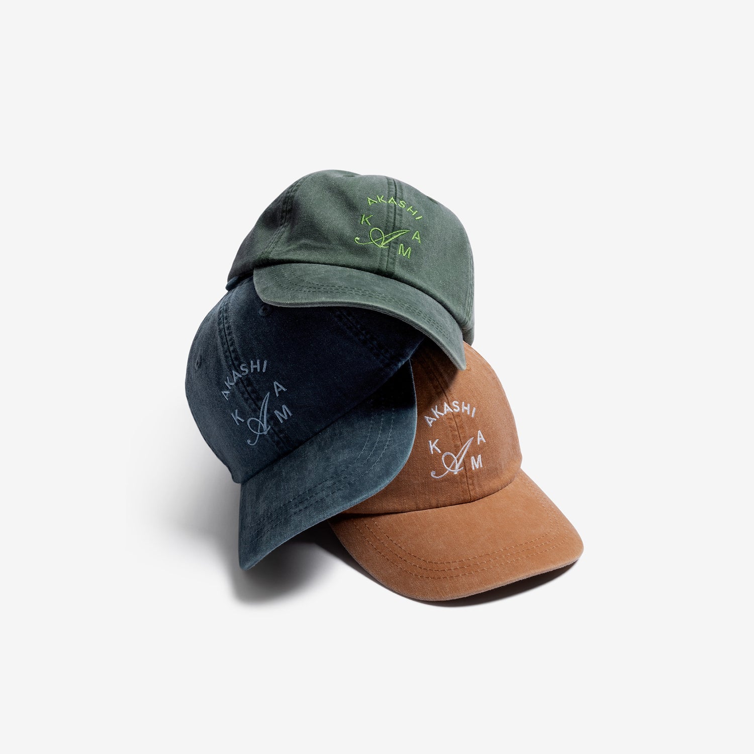 AKASHI-KAMA Japanese Crest Strap Back Hats Caps