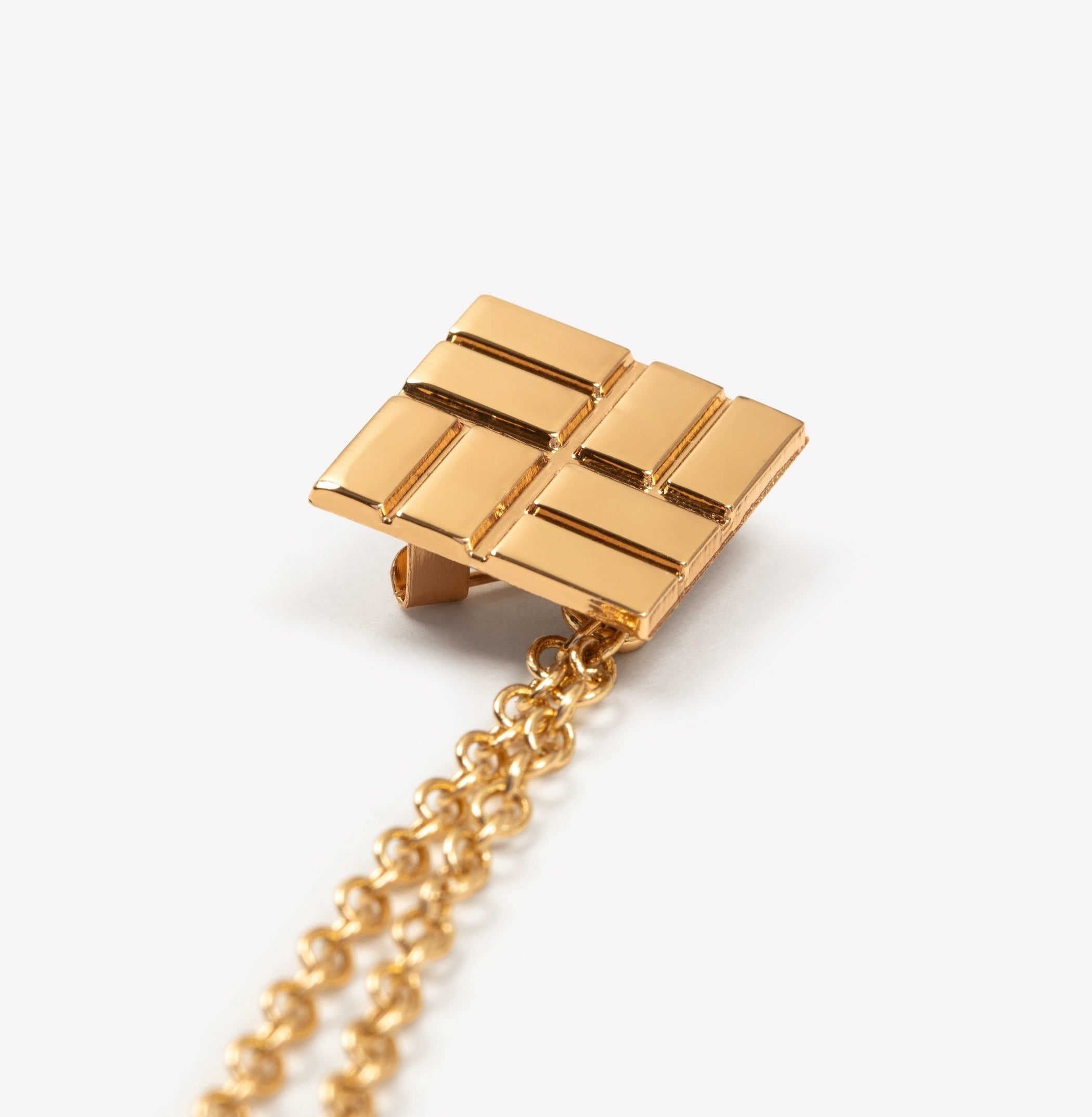 AKASHI-KAMA Himo Brooch Pin Gold Plated