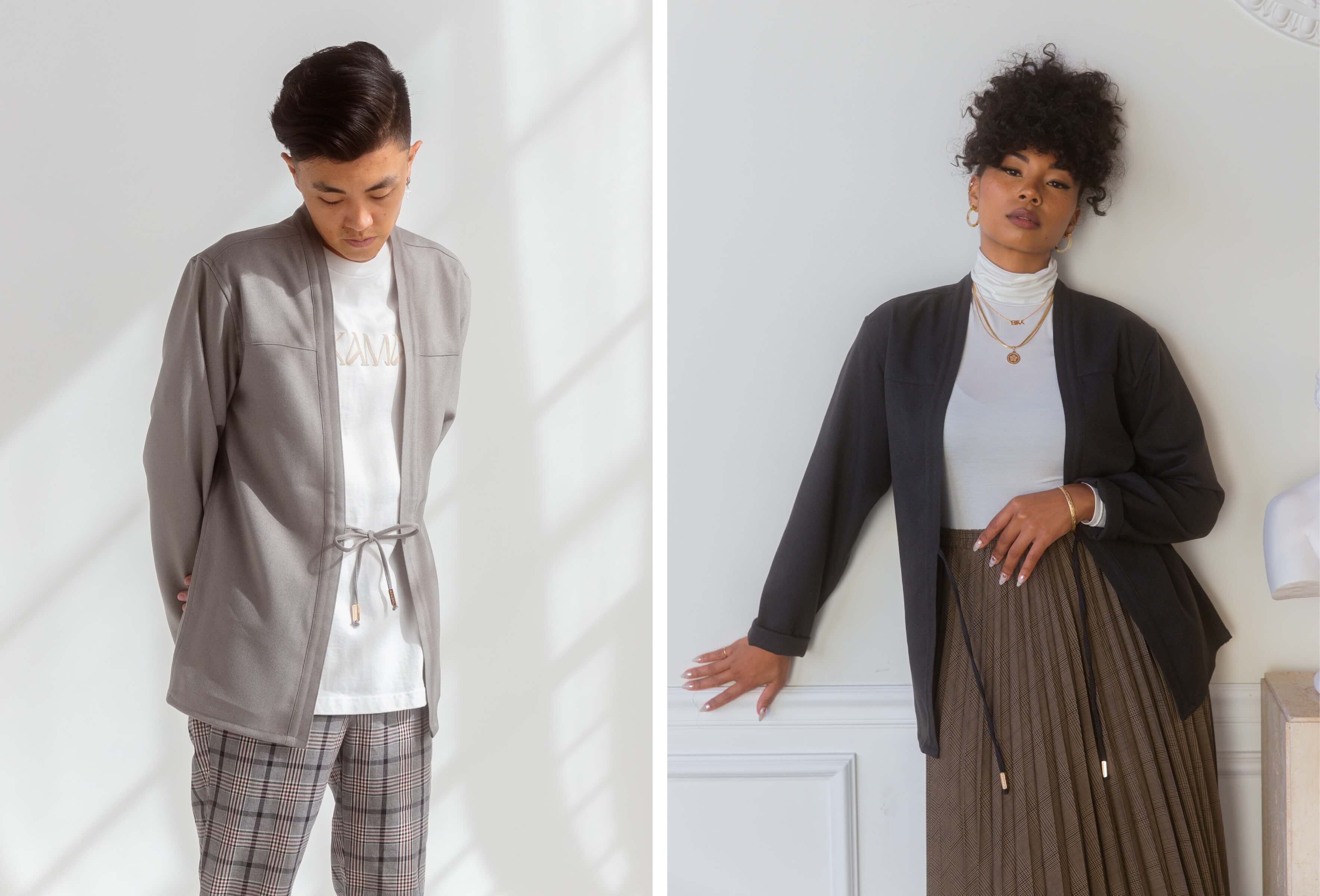 ジャケット・アウター NORAGI JACKET[CAMEL] Wool Noragi - Light Camel — AKASHI-KAMA