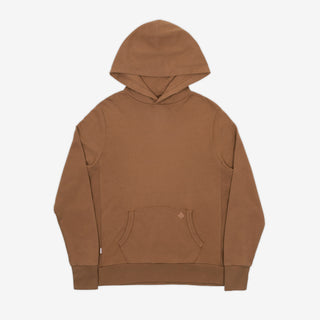 Uniform AKASHI-KAMA Hoodie in Kona Coffee | Japanese Streetwear Garment Dye Sweatshirt Made in USA