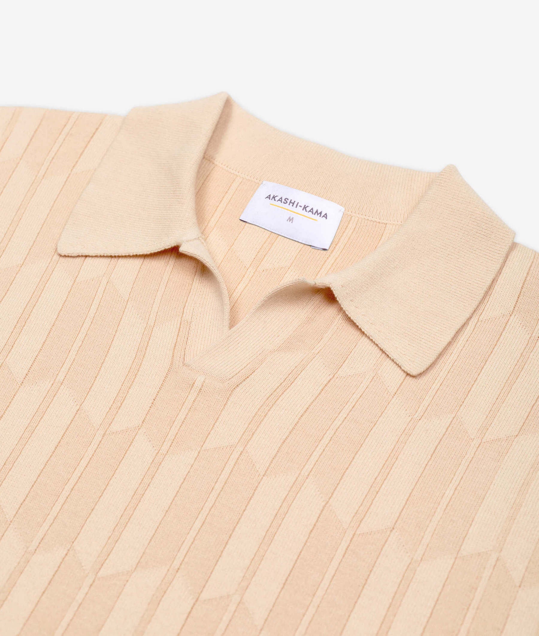 Ojii Knit Polo - Cream Arrow