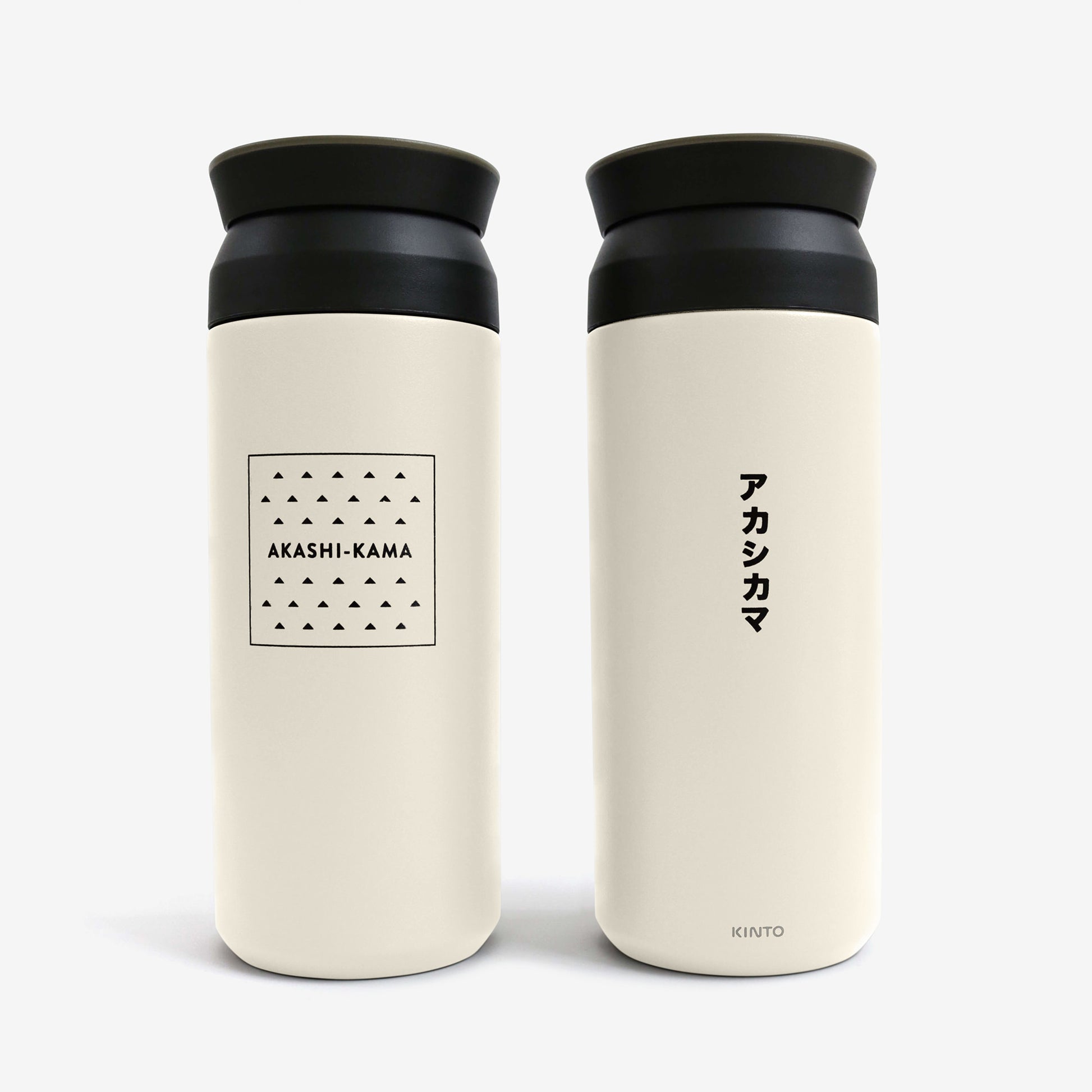 White Akashi Kama Kinto Japanese Tumbler 