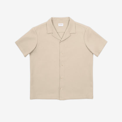 AKASHI-KAMA Camp Collar Shirt in Enoki | Button Down Style Japanese Streetwear Made in USA