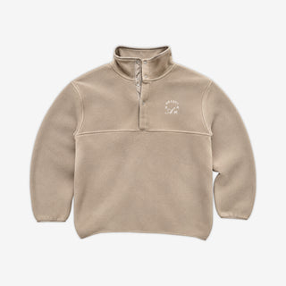 Crest Snap Fleece in Enoki | AKASHI-KAMA Japanese Streetwear
