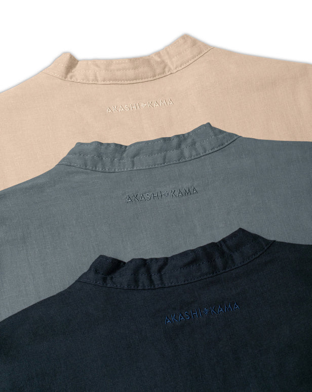 Modern Japanese Haori Shirts | AKASHI-KAMA Noragi Kimono Style Streetwear