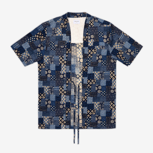 Deep Indigo Boro Haori 