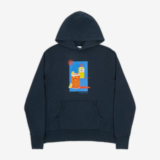 Indigo Highball Vintage Japanese Design Hoodie | AKASHI-KAMA