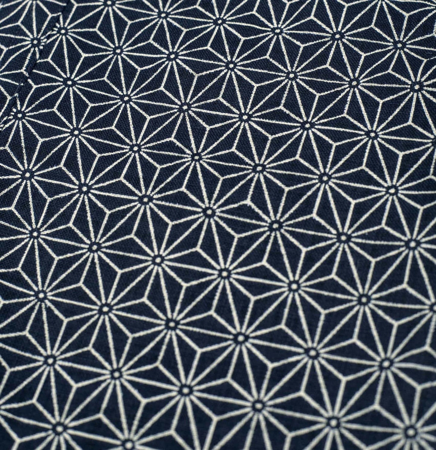 Indigo Noragi Jacket AKASHI KAMA Streetwear | Japanese Pattern Asanoha Kimono Style Shirt 