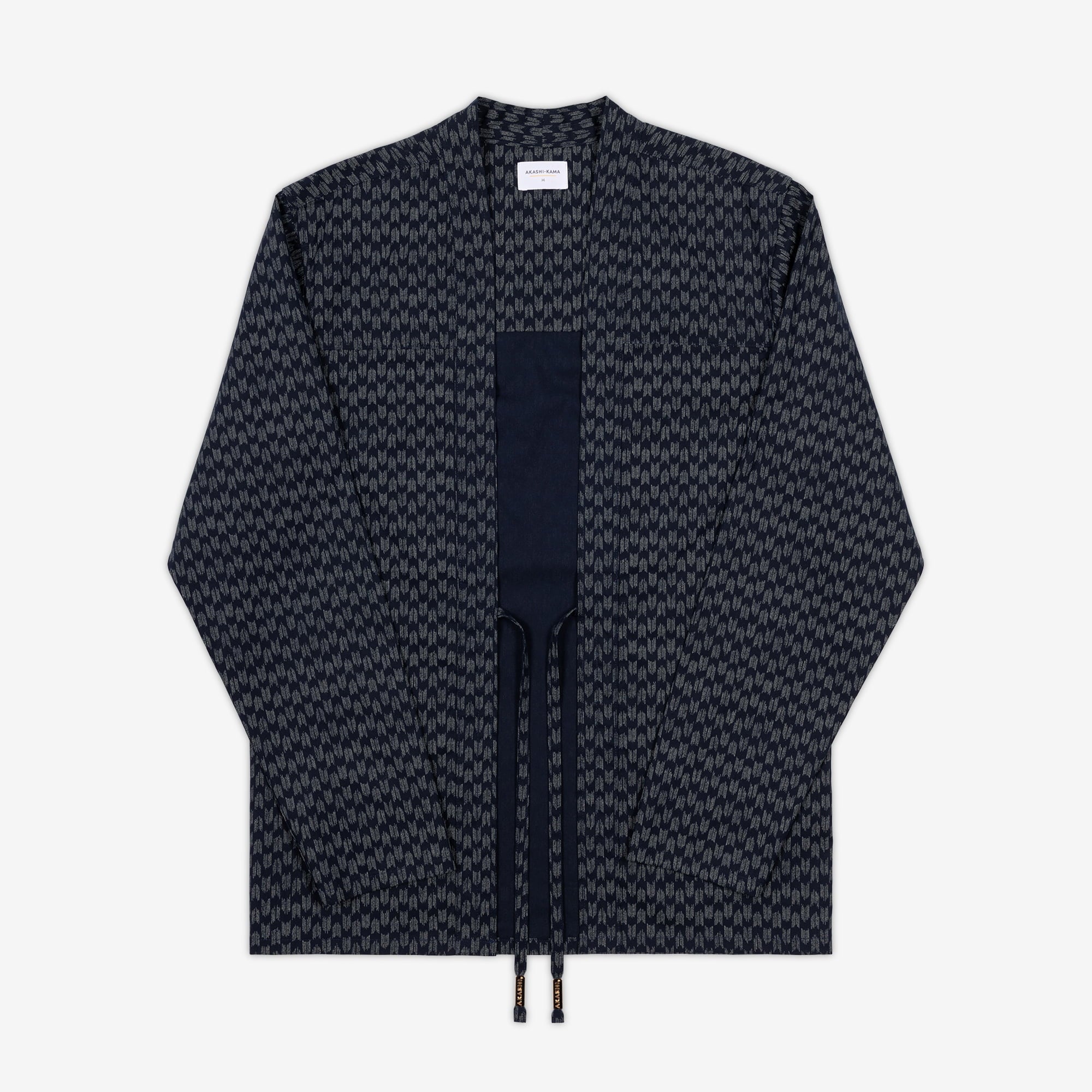 Noragi Jacket in Black Arrow | Kimono Style Jacket Japanese Pattern Streetwear Shirt