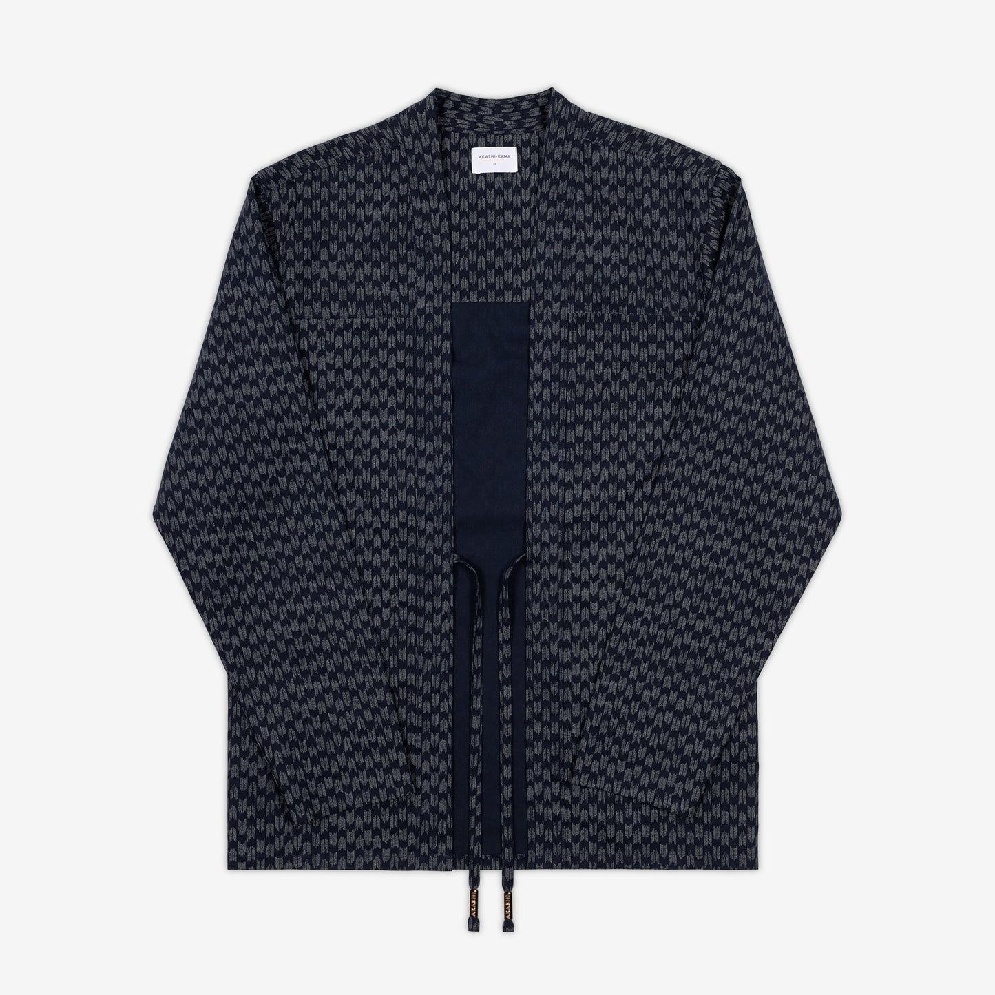 Noragi Jacket in Black Arrow | Kimono Style Jacket Japanese Pattern Streetwear Shirt