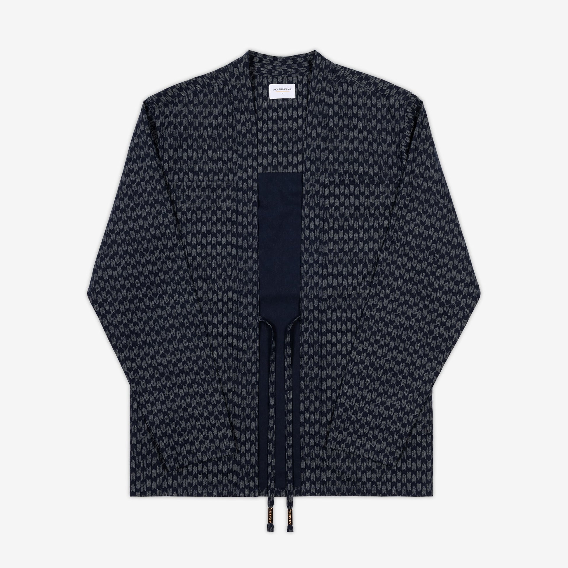 Noragi Jacket in Black Arrow | Kimono Style Jacket Japanese Pattern Streetwear Shirt