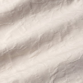 Noragi Jacket in cream textured floral jacquard weave, Akashi Kama Japanese Streetwear Kimono Style 