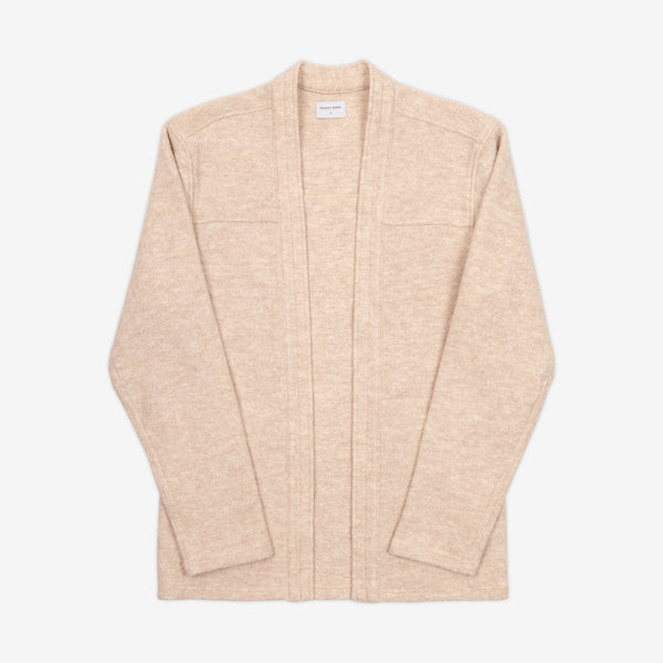 AKASHI-KAMA Wool Noragi Jacket in Light Camel | Japanese Streetwear Kimono  Shirt
