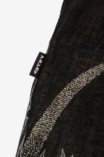 AKASHI KAMA Flag tag detail Pleated Trousers Pants