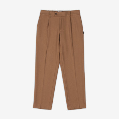 Kona Coffee Japanese Pleated Trouser Pant | AKASHI KAMA