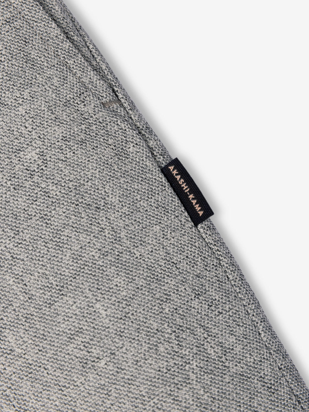 Smoke Pleated Trousers AKASHI-KAMA brand Japanese side tab