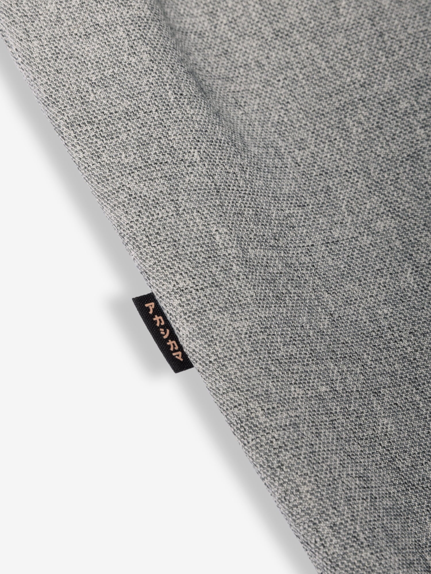 Smoke pleated trousers AKASHI-KAMA  side label 