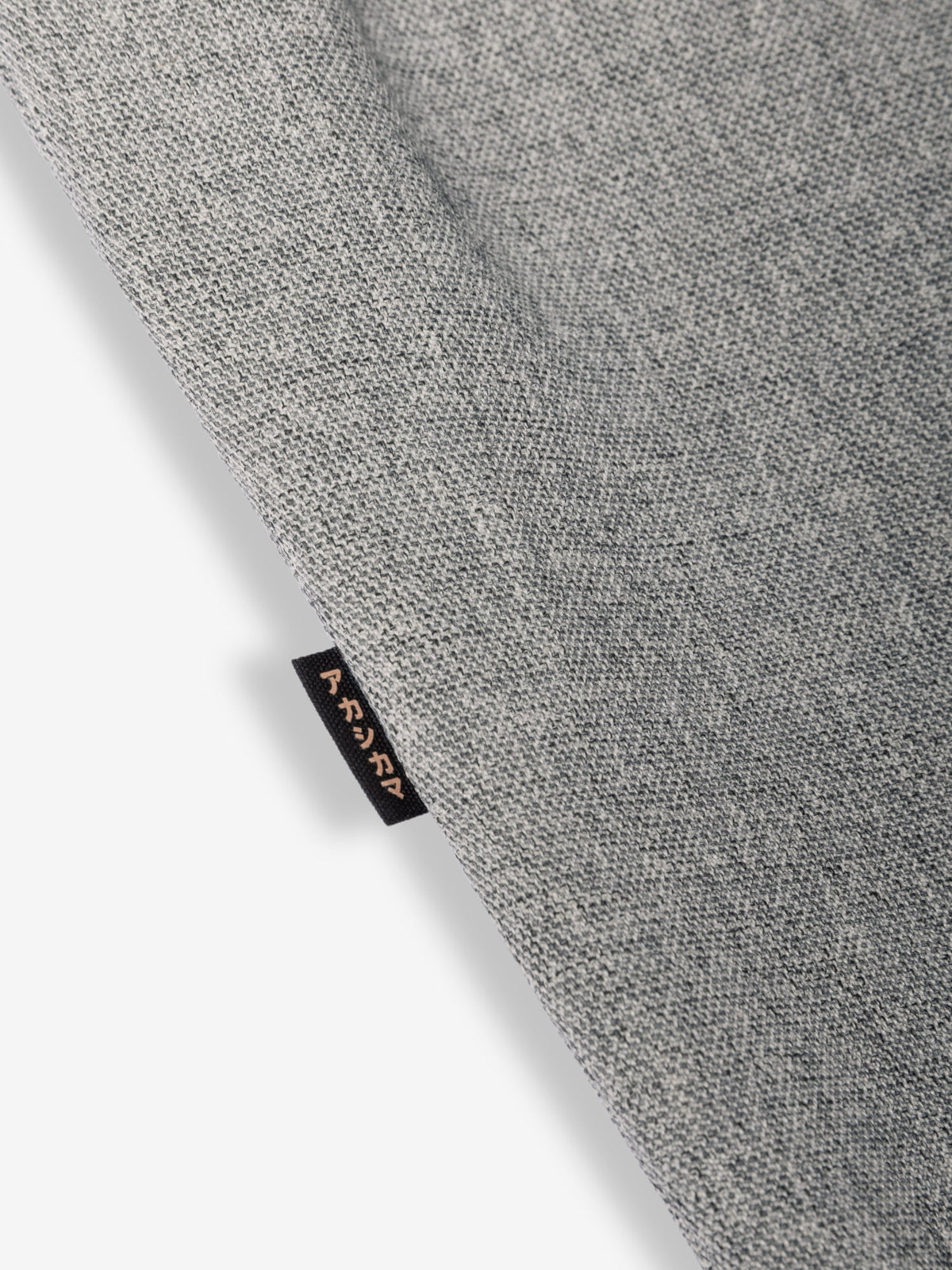 Smoke pleated trousers AKASHI-KAMA  side label 