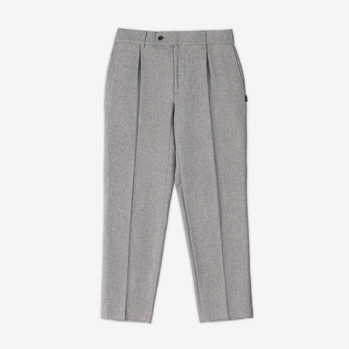 AKASHI-KAMA Pleated Trousers in Smoke suiting fabric