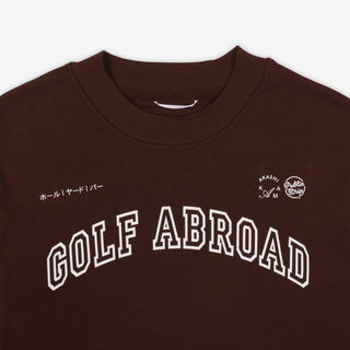 Golf Abroad Shirt in Coffee | AKASHI-KAMA x Public Drip Japanese streetwear style