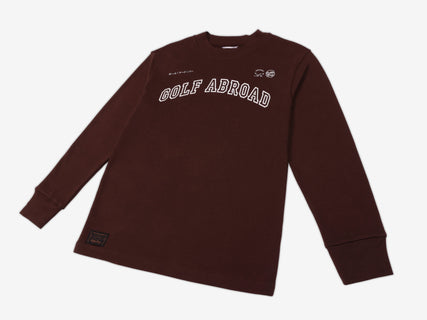 Public Drip Golf Abroad Shirt - Coffee mens japanese streetwear style | AKASHI-KAMA collaboration 
