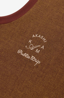 AKASHI-KAMA x Public Drip | Vest - Sharkskin golf vest embroidered collaboration back logos