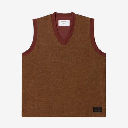 Akashi-Kama x Public Drip Vest - Sharkskin | Golf Vneck Shirt