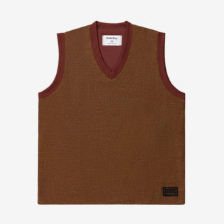 Akashi-Kama x Public Drip Vest - Sharkskin | Golf Vneck Shirt
