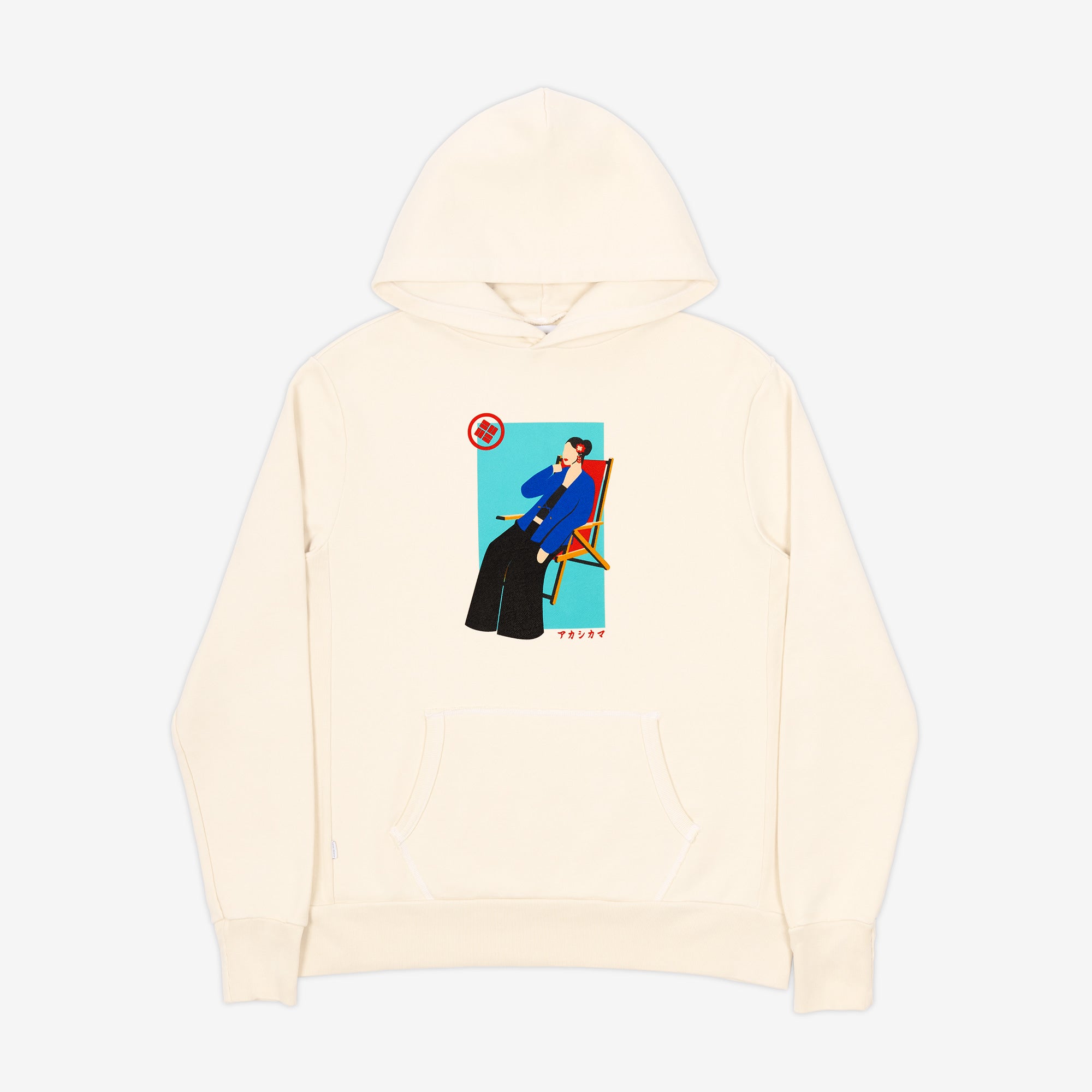 Japanese Riviera Woman Hoodie - AKASHI-KAMA