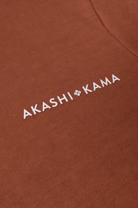 White Silicon Logo in Hibiki orange AKASHI-KAMA Stamped tee