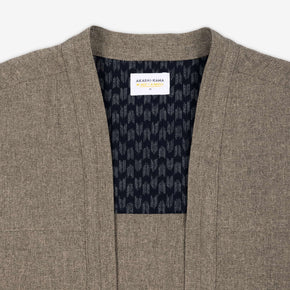 Noragi Suit Jacket Taupe Japanese Streetwear | AKASHI KAMA