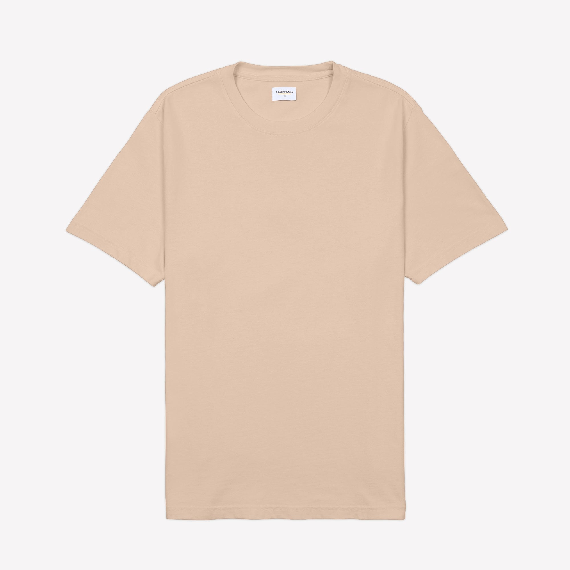Mens Japanese Streetwear Uniform Tee in Oat