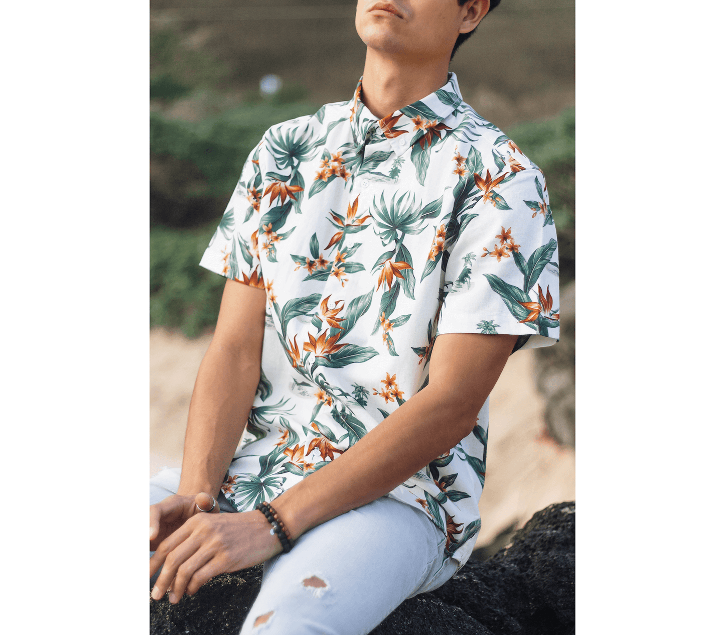 Aloha Shirt - Kahuku White