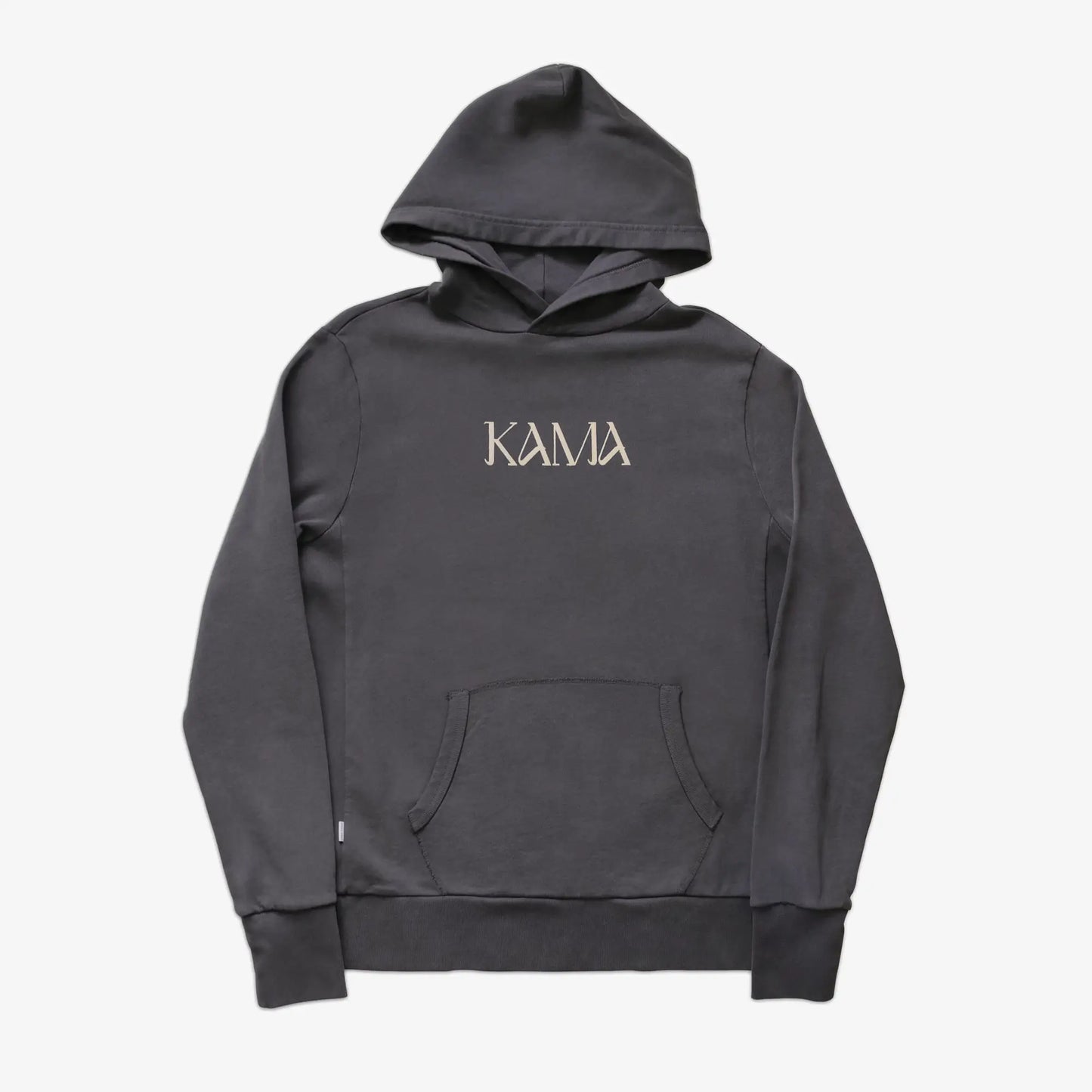 KAMA Flock AKASHI-KAMA Hoodie in Slate | Streetwear Garment Dye Sweatshirt Made in USA