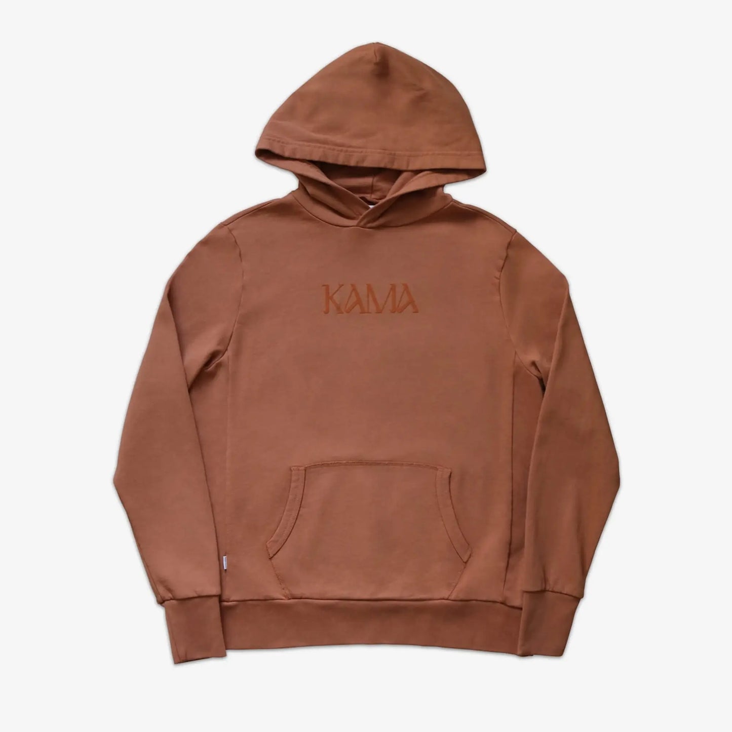 KAMA Flock AKASHI-KAMA Hoodie in Terracotta | Streetwear Garment Dye Sweatshirt Made in USA