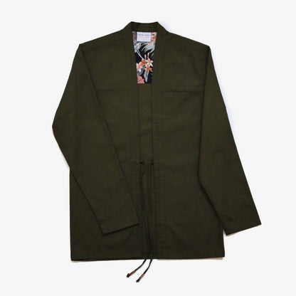 Noragi Jacket - Army Green | AKASHI KAMA – AKASHI-KAMA Noragi Jacket - Army Green | AKASHI KAMA – AKASHI-KAMA