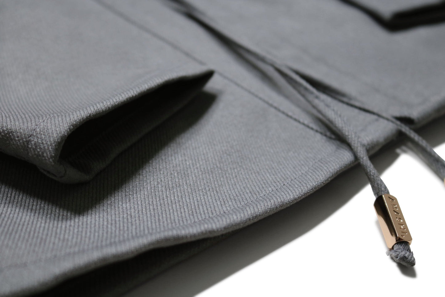 Kimono Jacket Technical Grey Noragi AKASHI-KAMA Japanese Streetwear Shirt