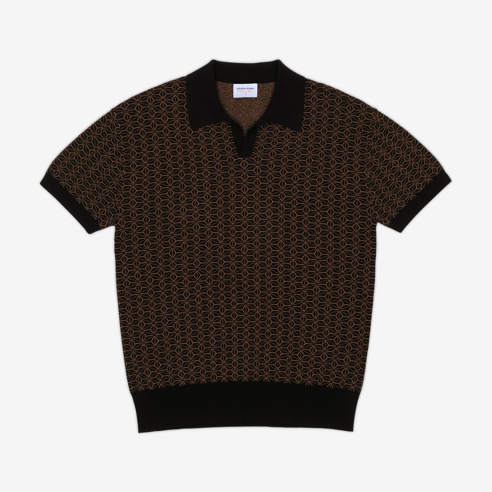 Ojii Knit Polo Asanoha