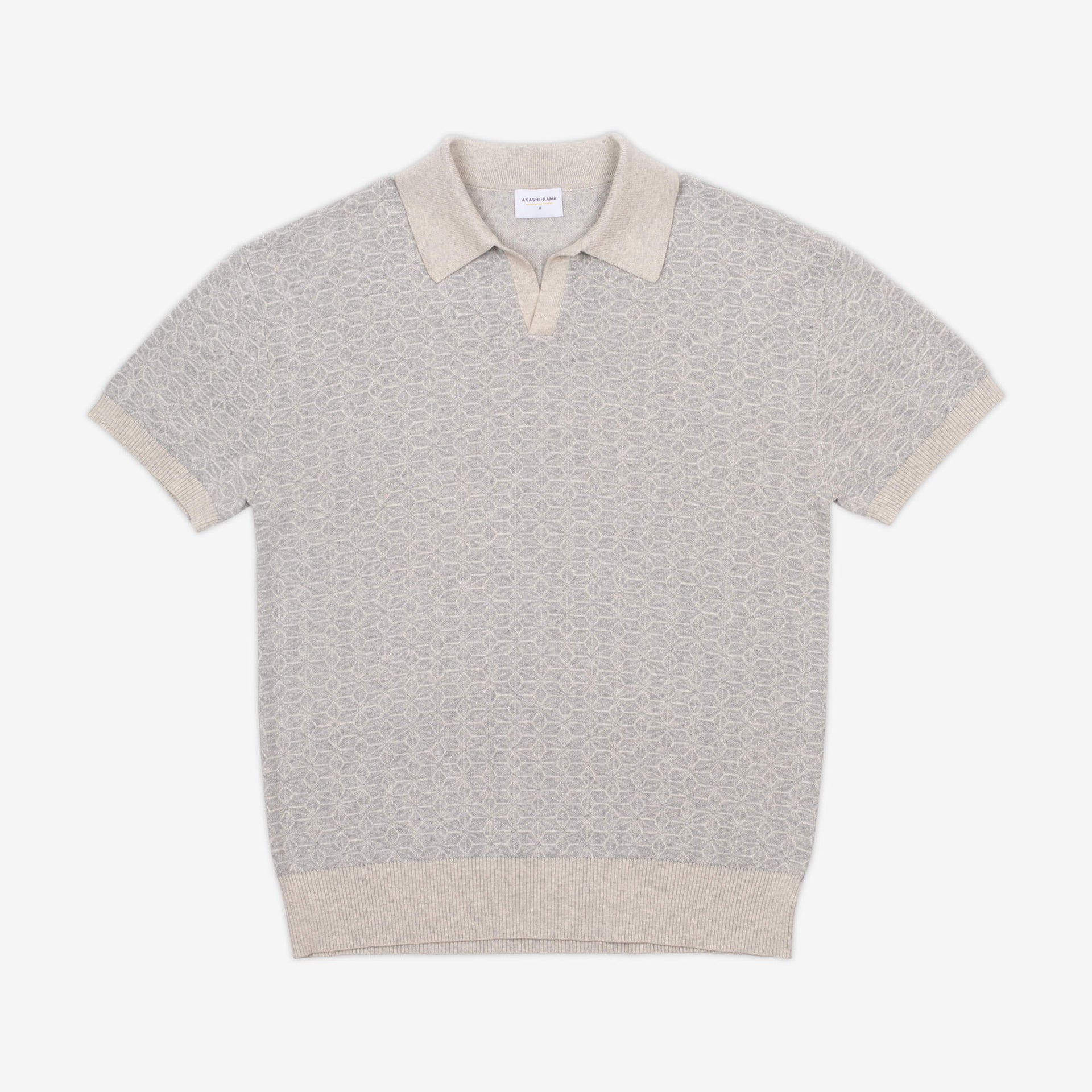 Ojii Knit Polo Asanoha