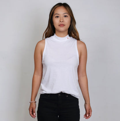Kama Mock Neck - White