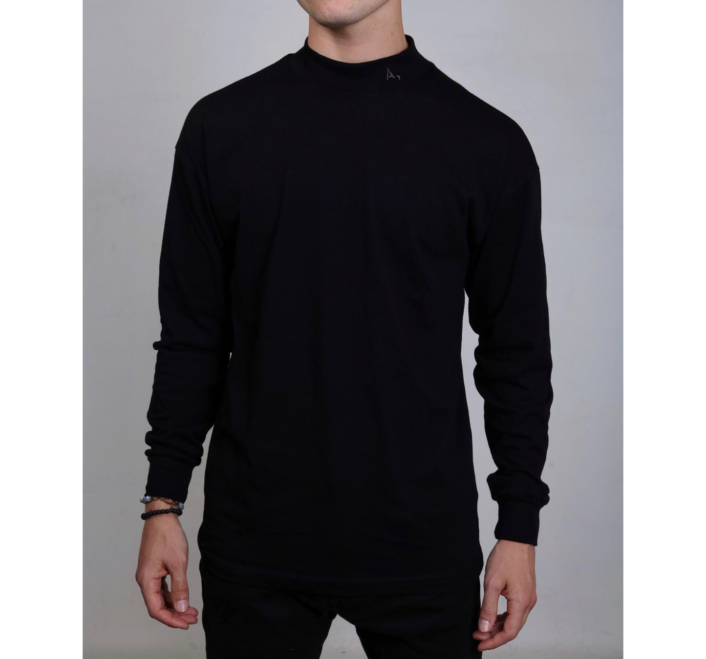 Kama L/S Mock Neck - Black